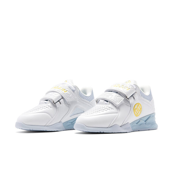 LUXIAOJUN Kids Weightlifting Shoes White